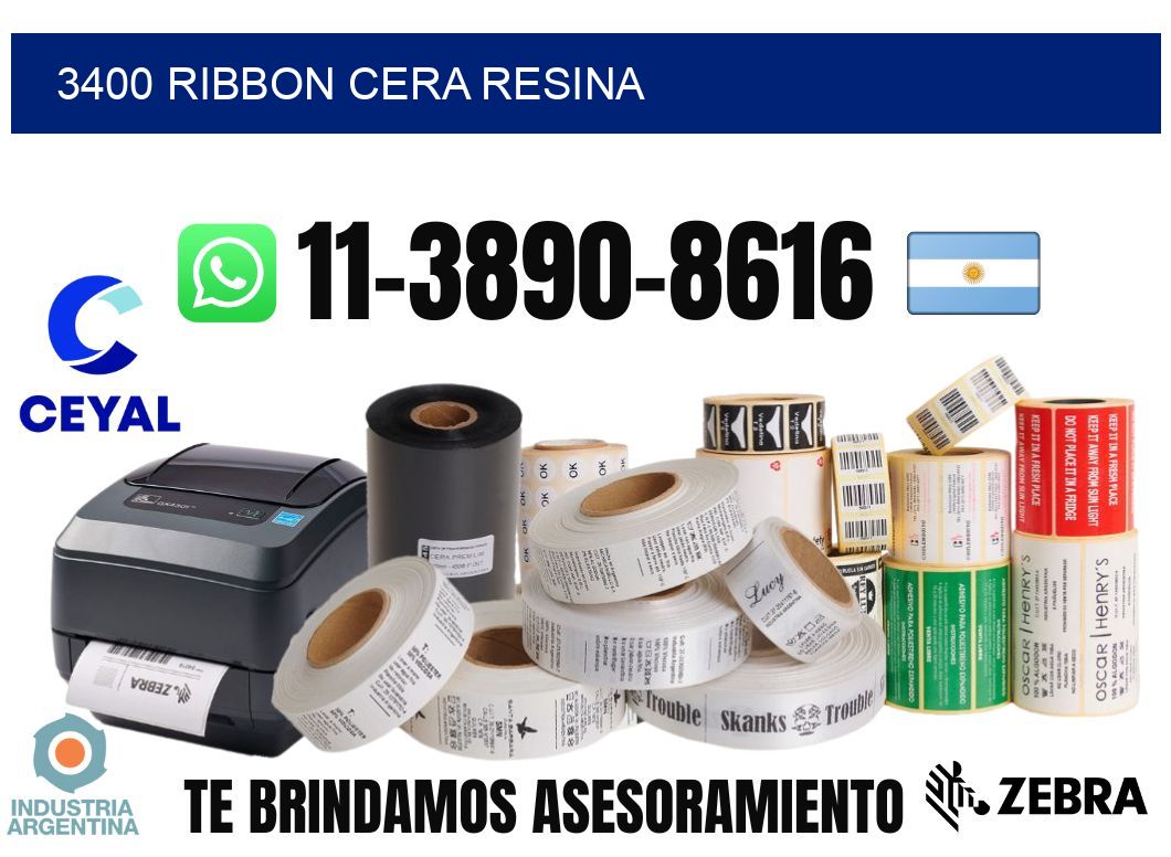 3400 ribbon cera resina
