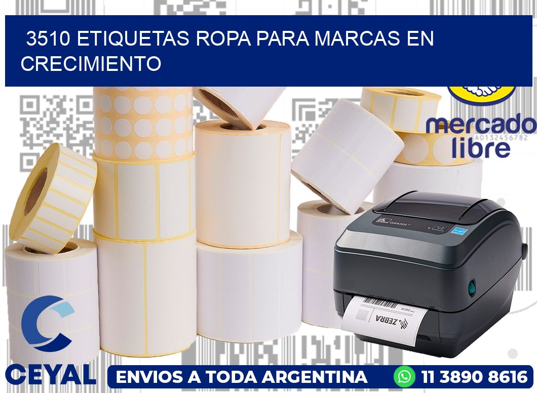3510 Etiquetas ropa para marcas en crecimiento