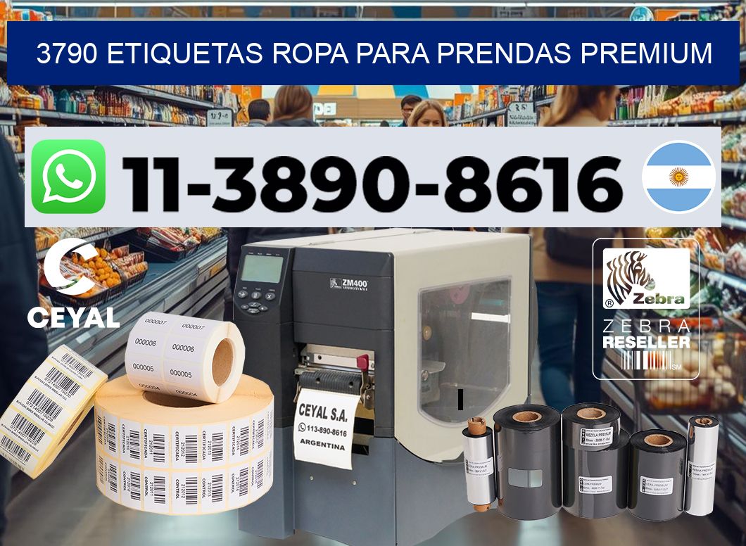 3790 Etiquetas ropa para prendas premium