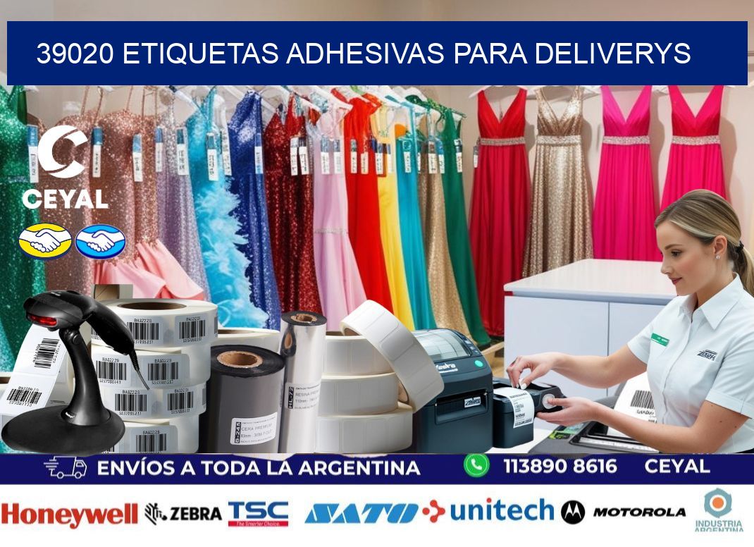39020 etiquetas adhesivas para deliverys