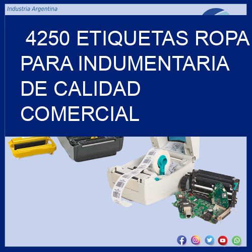 4250 Etiquetas ropa para indumentaria de calidad comercial