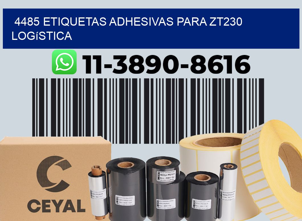 4485 etiquetas adhesivas para zt230 logística
