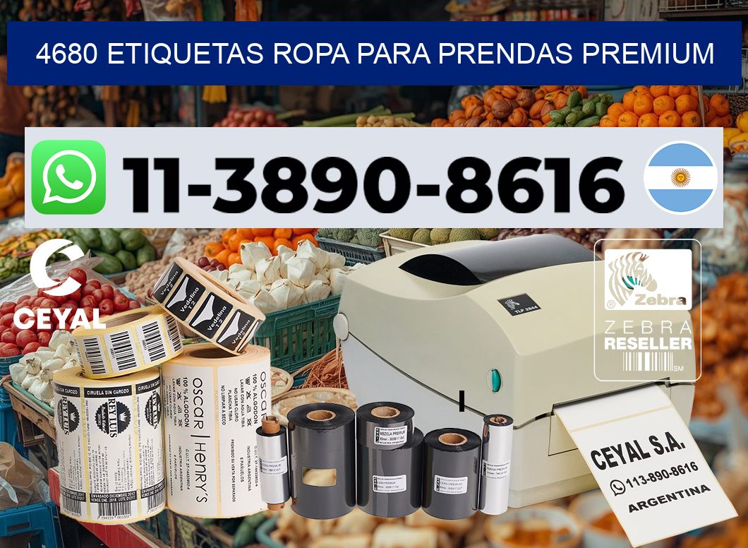 4680 Etiquetas ropa para prendas premium