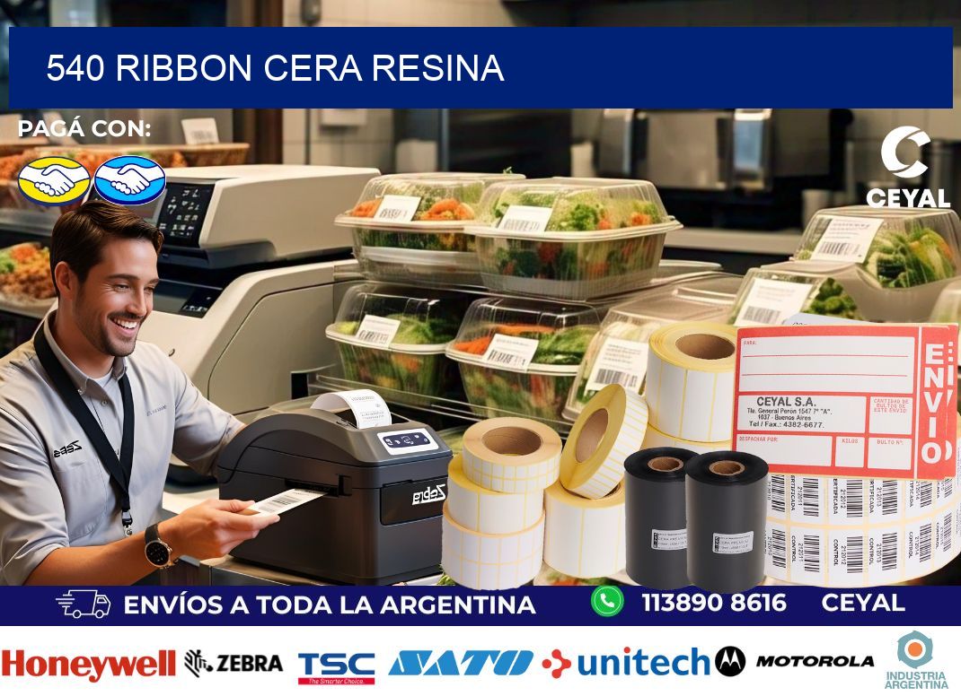540 ribbon cera resina