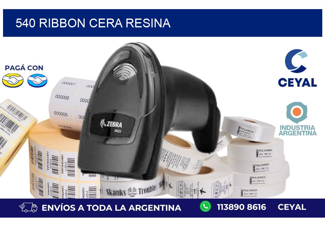 540 ribbon cera resina