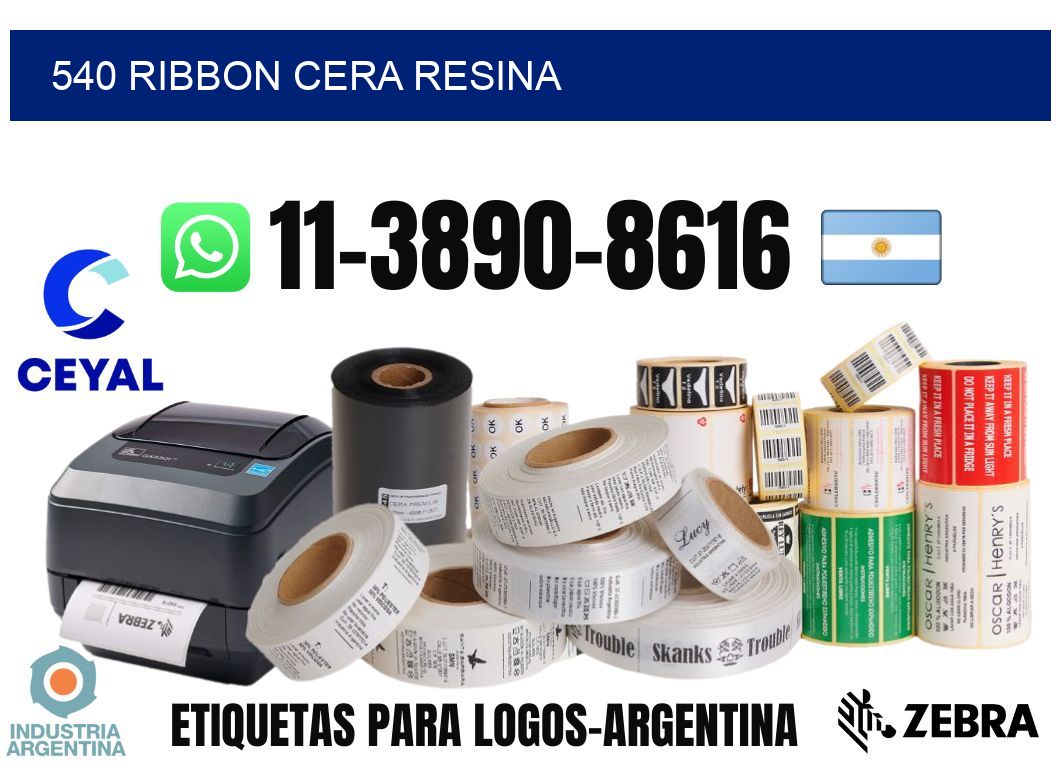 540 ribbon cera resina