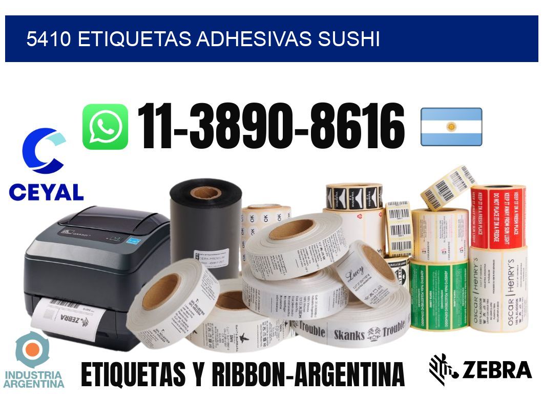 5410 etiquetas adhesivas sushi