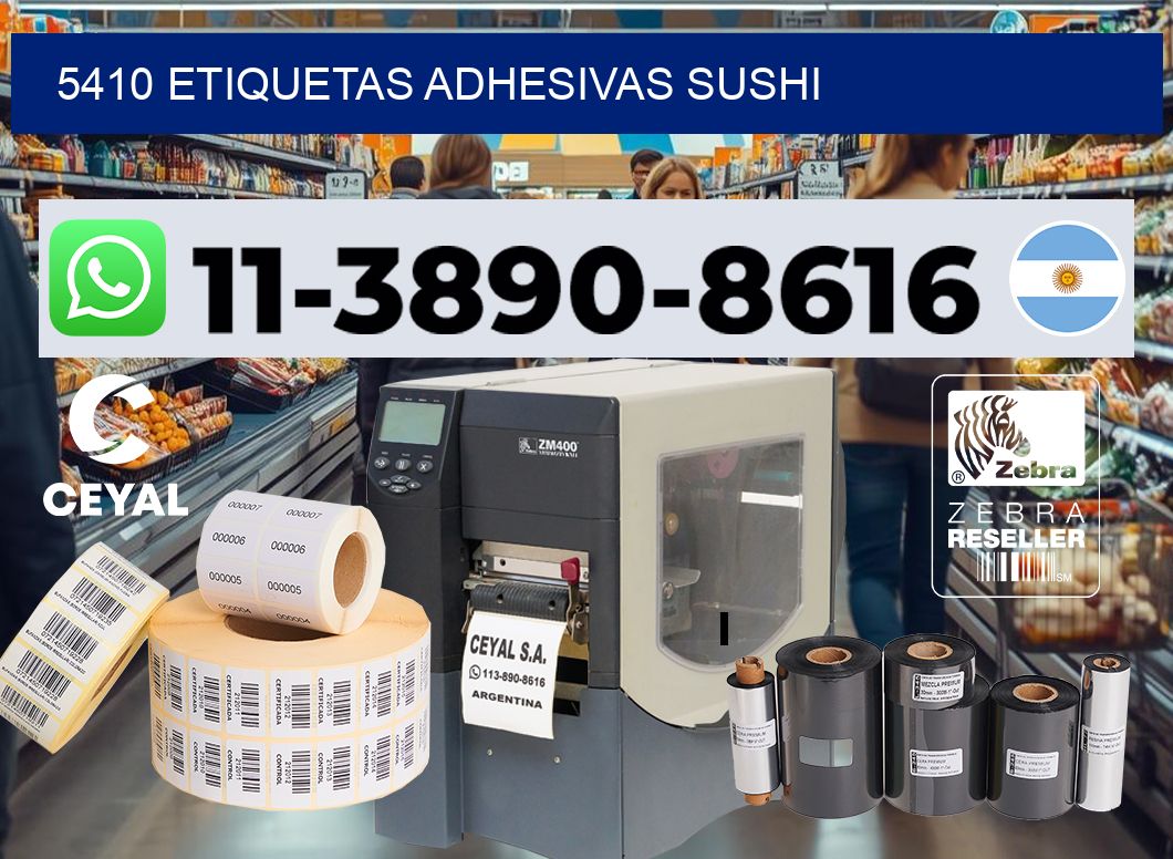 5410 etiquetas adhesivas sushi