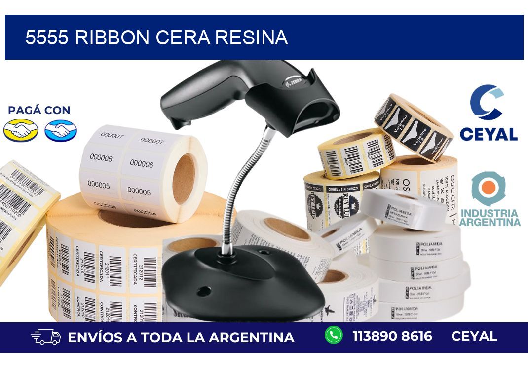 5555 ribbon cera resina