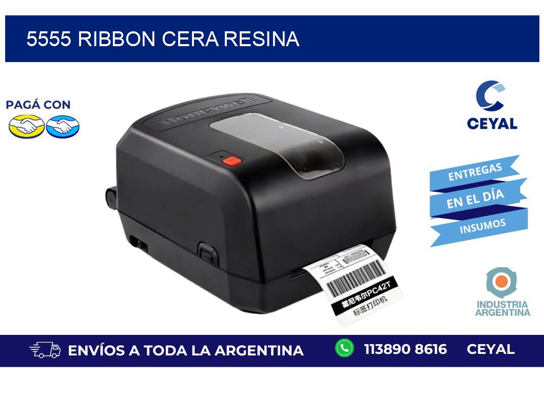 5555 ribbon cera resina