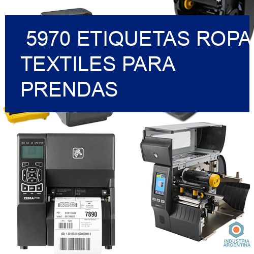 5970 Etiquetas ropa textiles para prendas