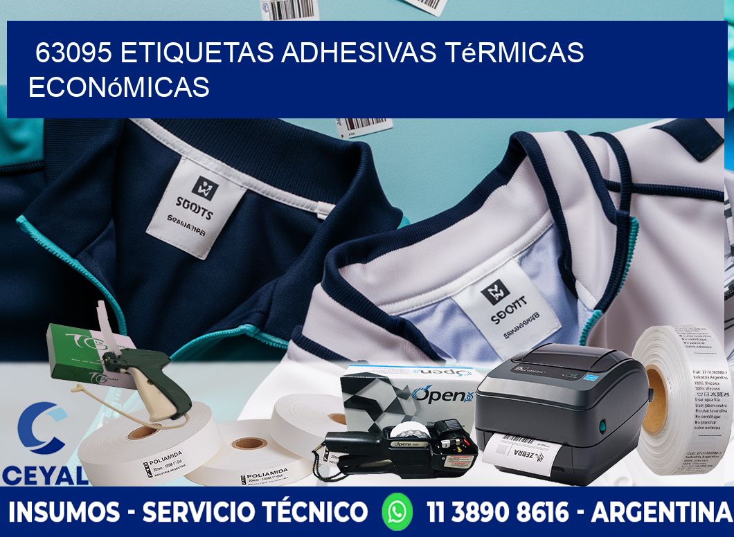 63095 etiquetas adhesivas térmicas económicas