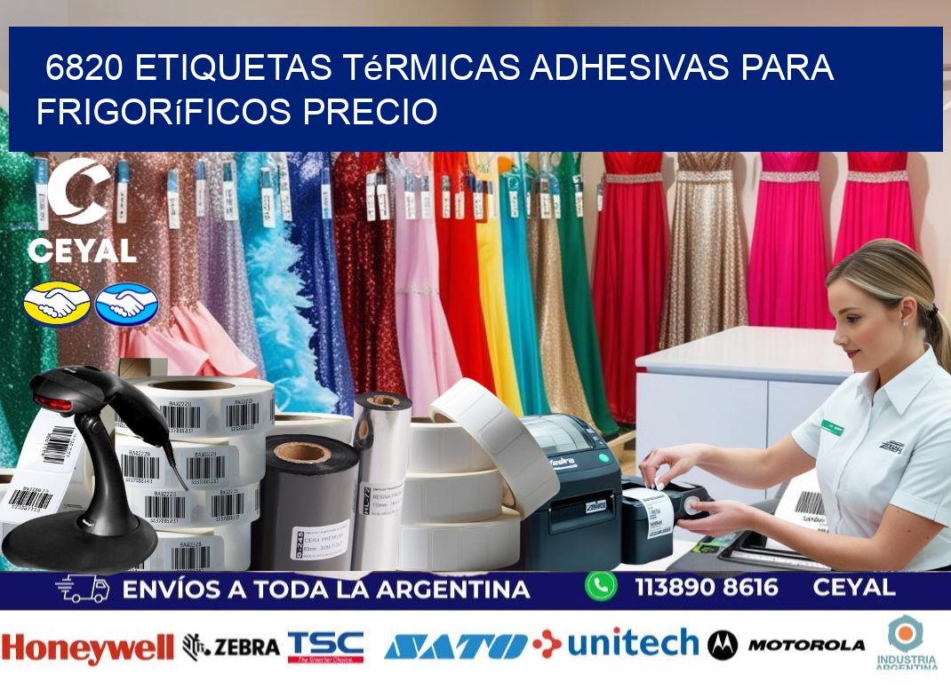 6820 etiquetas térmicas adhesivas para frigoríficos precio