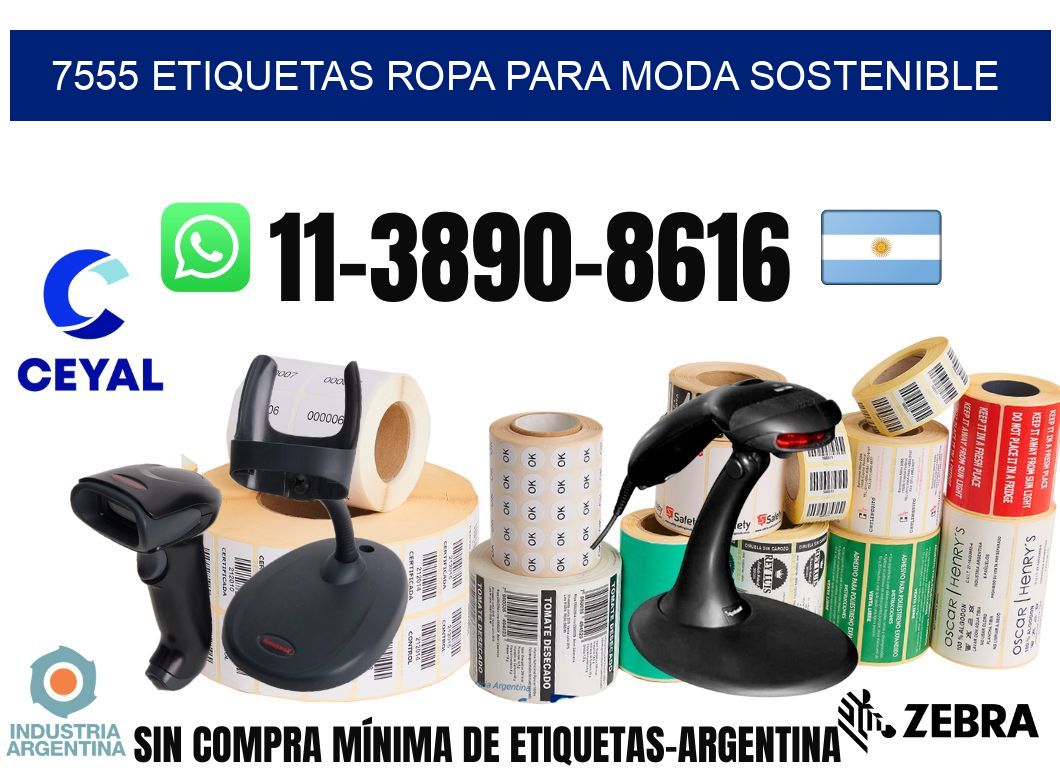 7555 Etiquetas ropa para moda sostenible