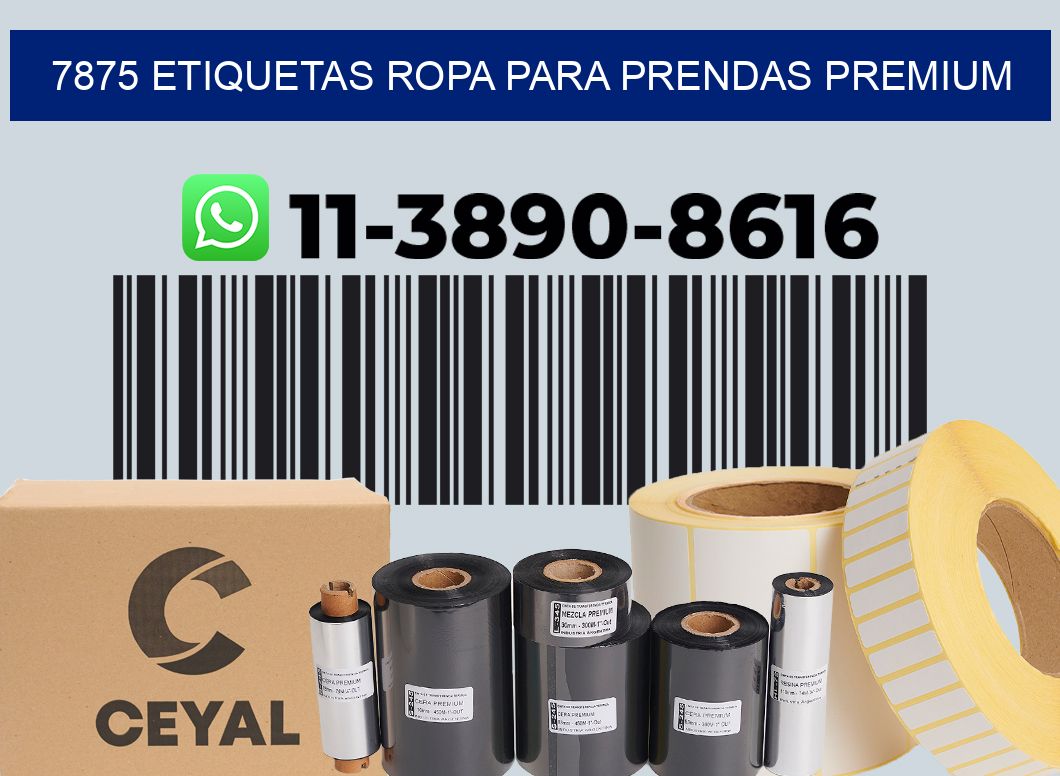 7875 Etiquetas ropa para prendas premium