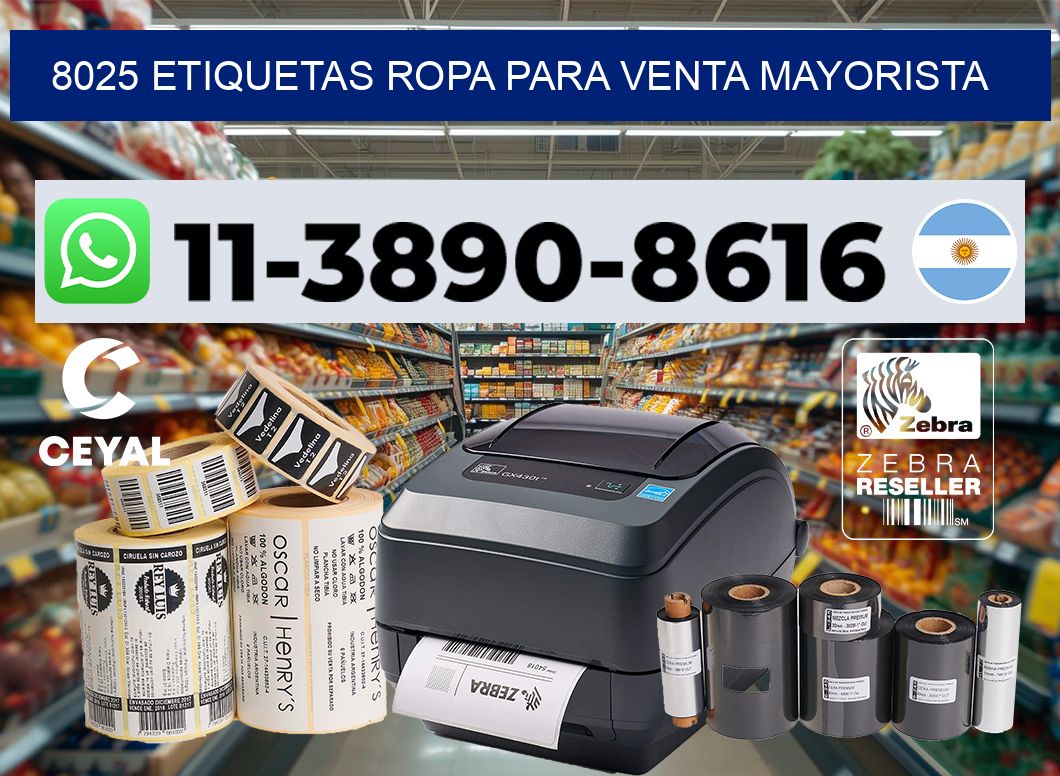 8025 Etiquetas ropa para venta mayorista