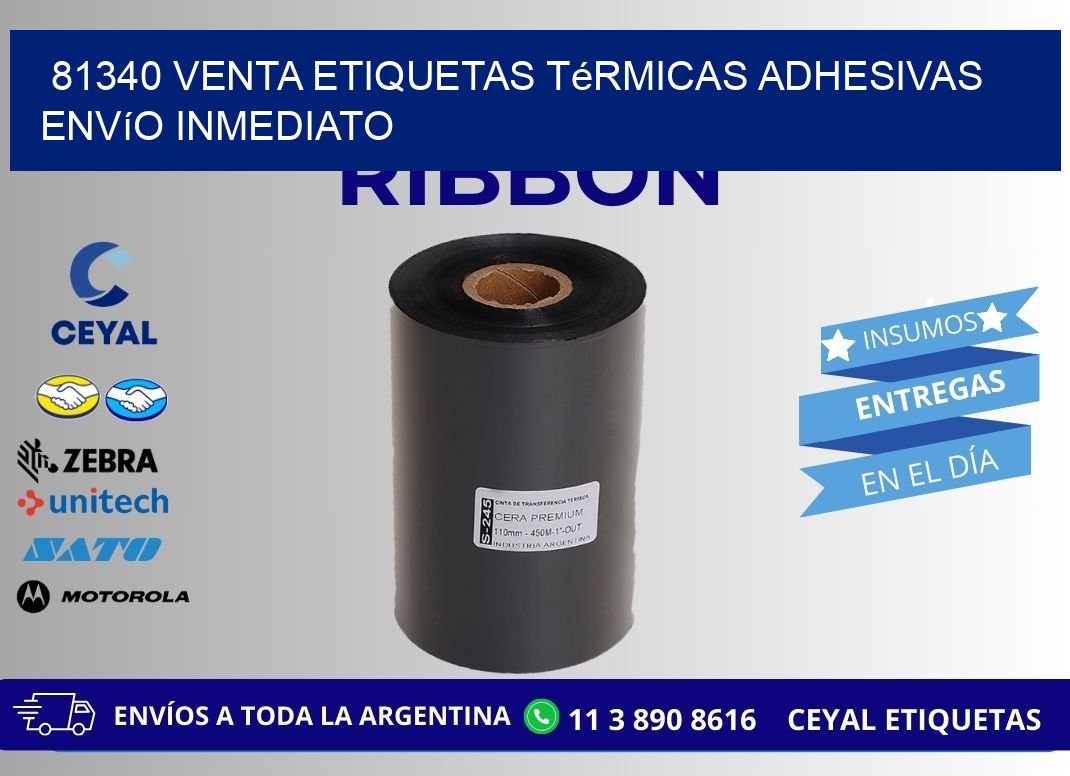 81340 venta etiquetas térmicas adhesivas envío inmediato