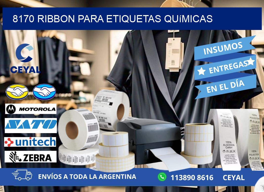 8170 ribbon para etiquetas químicas