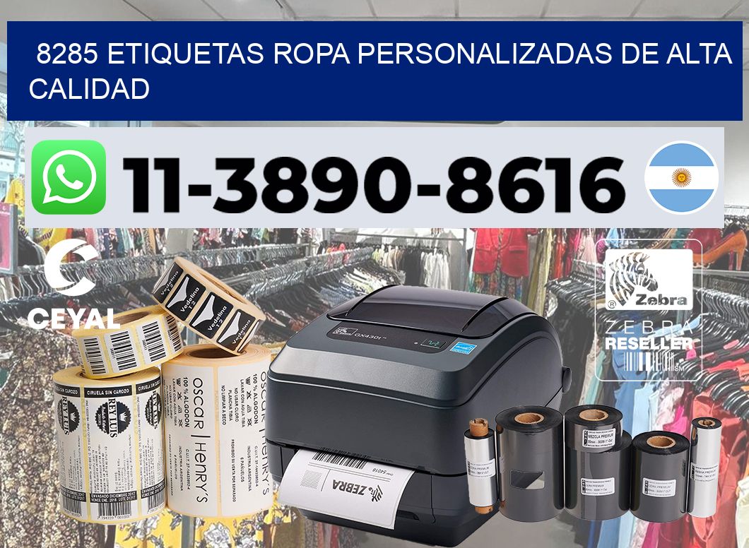 8285 Etiquetas ropa personalizadas de alta calidad