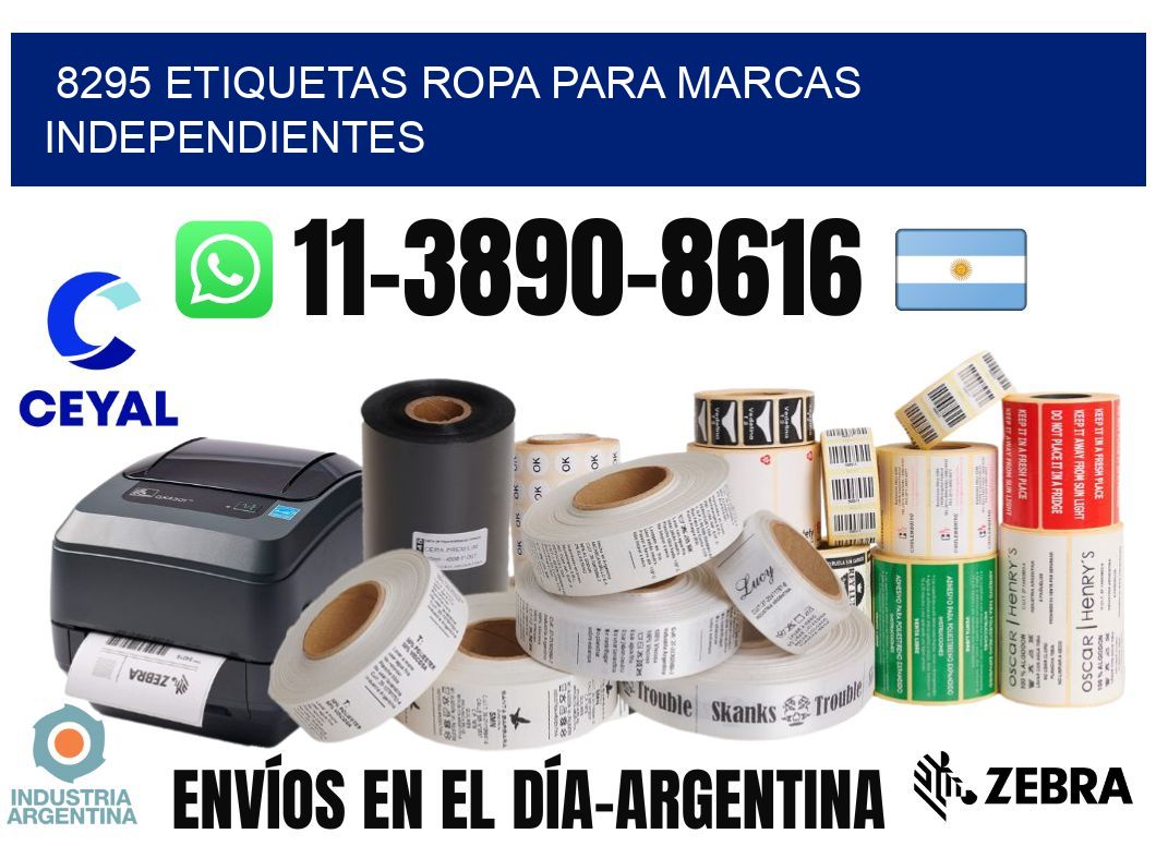 8295 Etiquetas ropa para marcas independientes