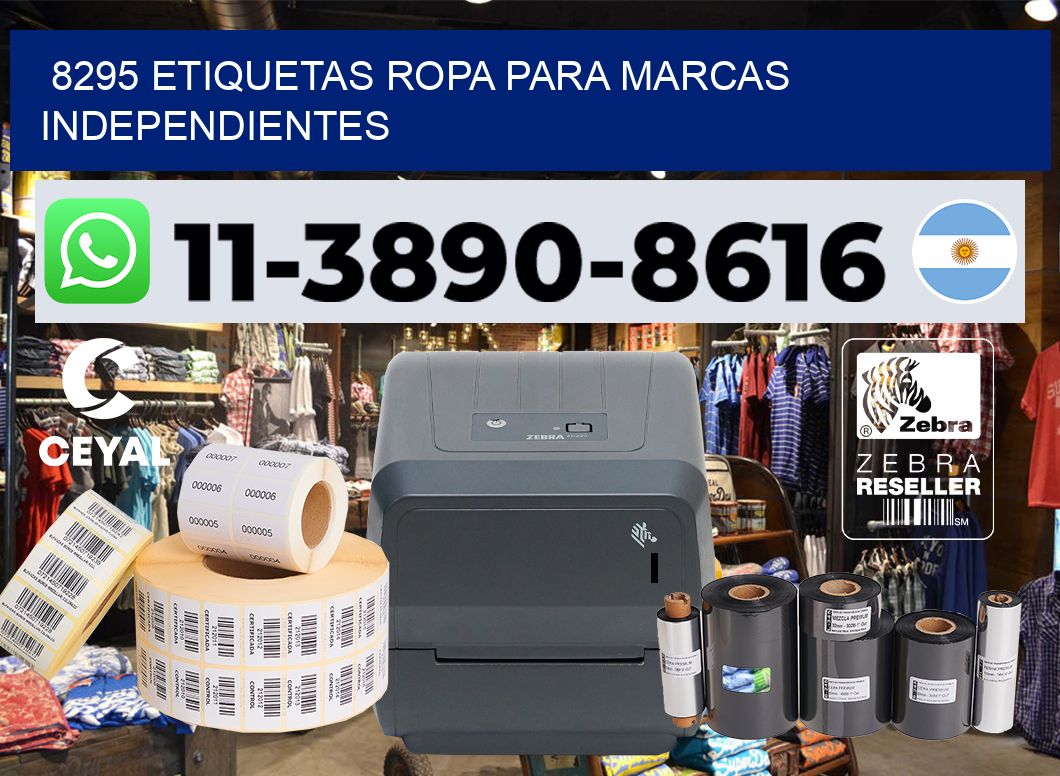 8295 Etiquetas ropa para marcas independientes