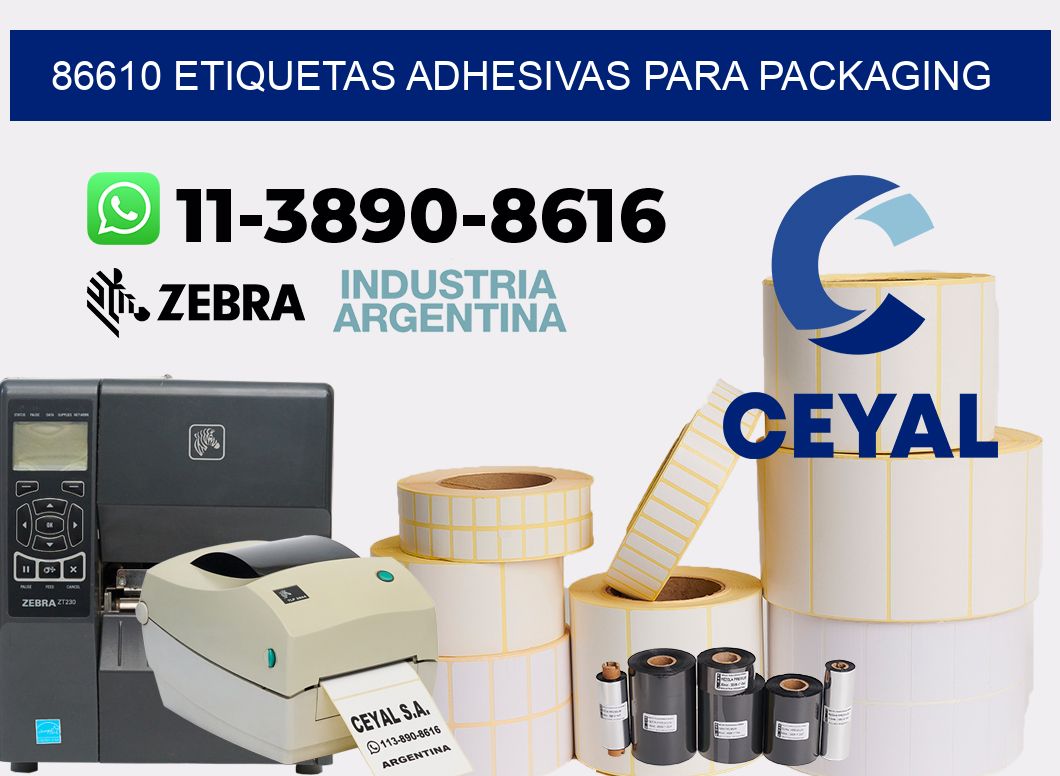 86610 etiquetas adhesivas para packaging