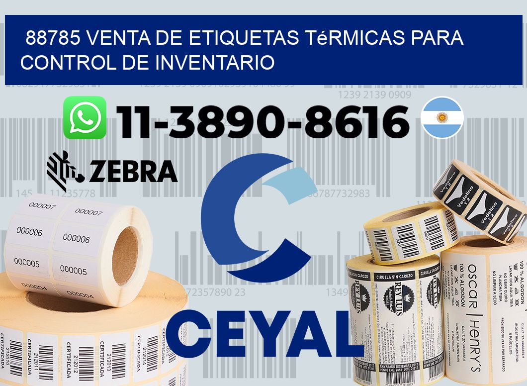 88785 venta de etiquetas térmicas para control de inventario