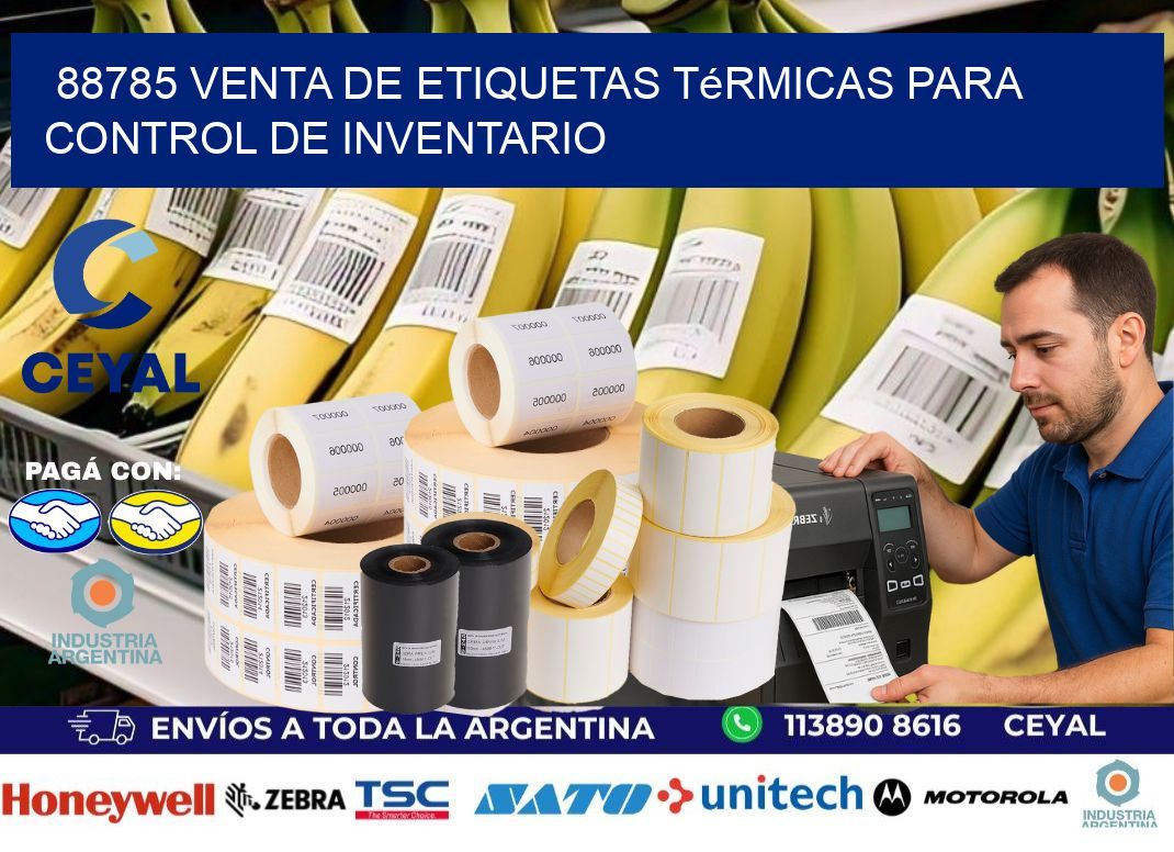 88785 venta de etiquetas térmicas para control de inventario