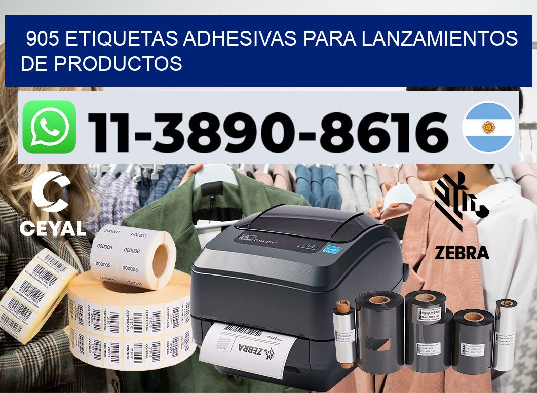 905 Etiquetas adhesivas para lanzamientos de productos