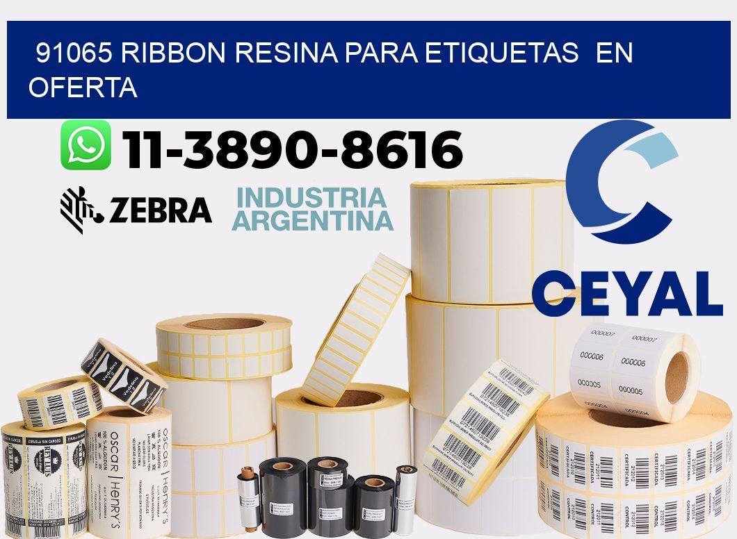 91065 ribbon resina para etiquetas en oferta