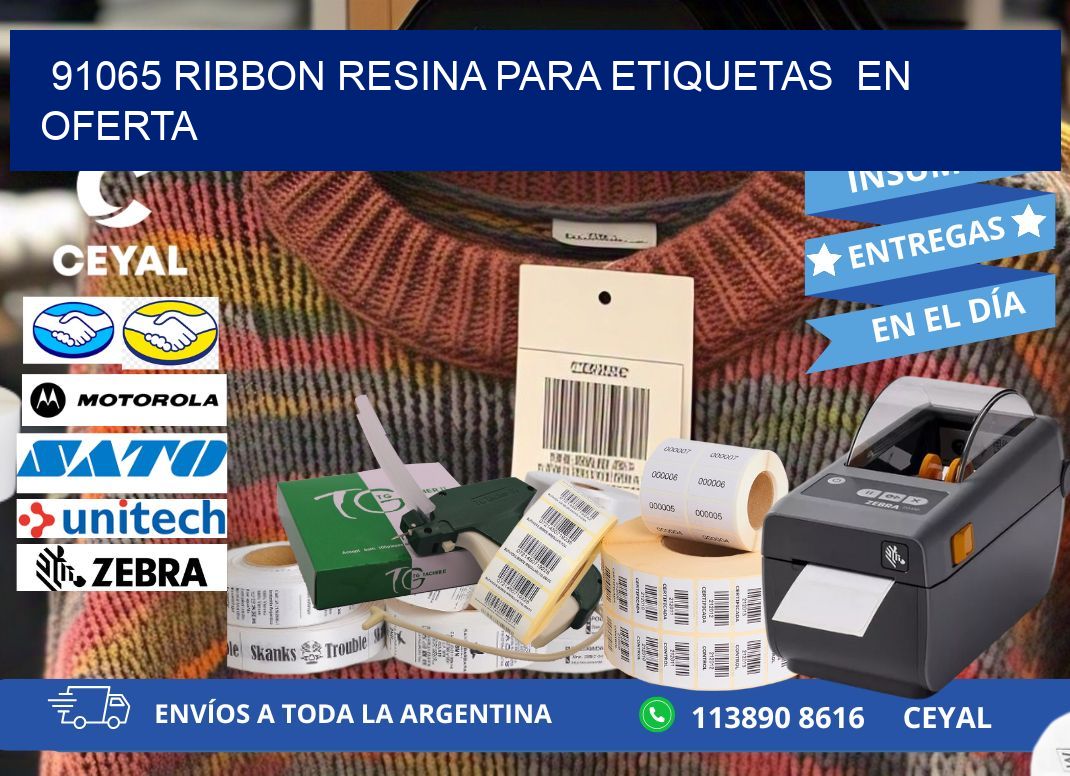 91065 ribbon resina para etiquetas en oferta