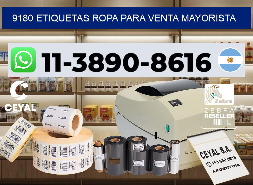 9180 Etiquetas ropa para venta mayorista