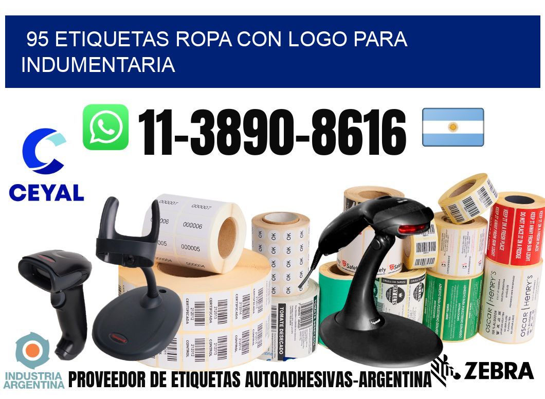 95 Etiquetas ropa con logo para indumentaria