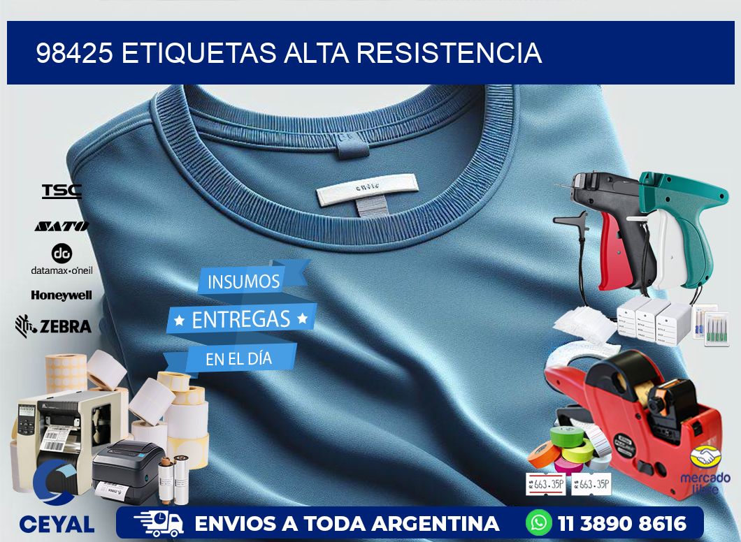 98425 etiquetas alta resistencia