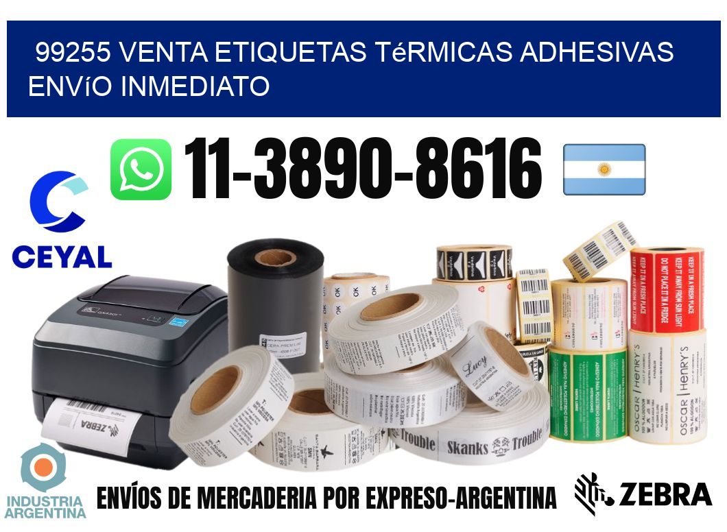 99255 venta etiquetas térmicas adhesivas envío inmediato