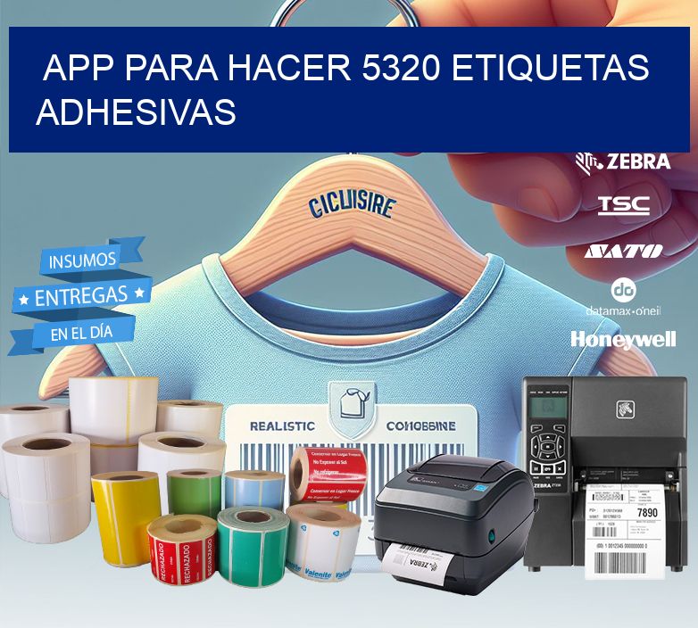App para hacer 5320 etiquetas adhesivas