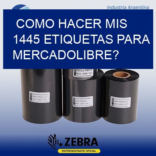 como hacer mis 1445 etiquetas para mercadolibre?