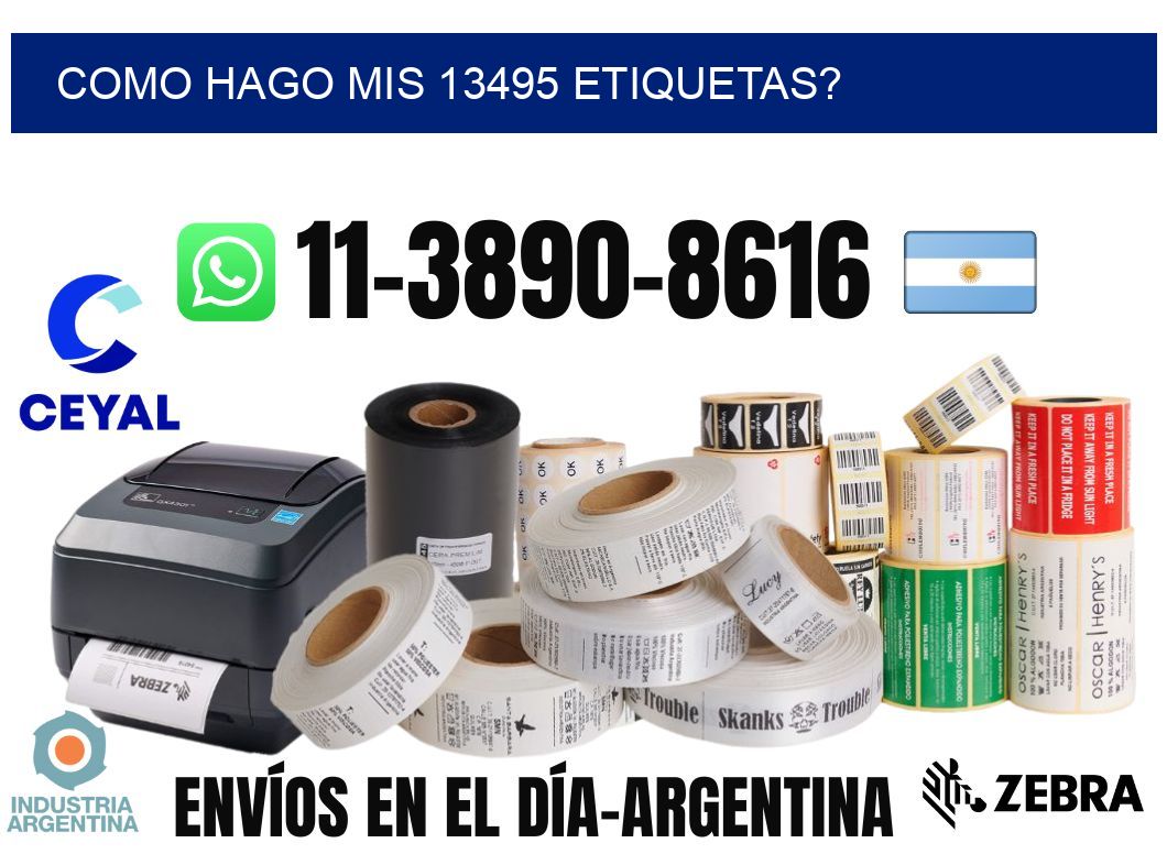 como hago mis 13495 etiquetas?