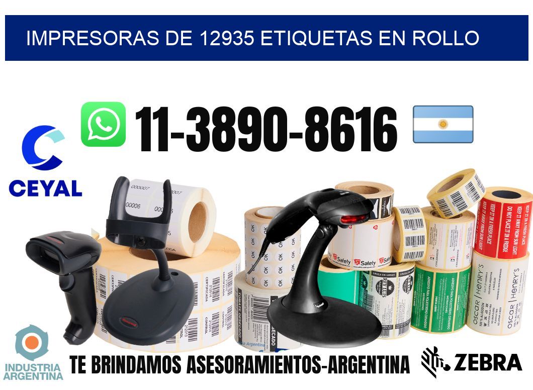 impresoras de 12935 etiquetas en rollo