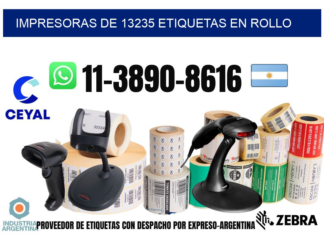 impresoras de 13235 etiquetas en rollo