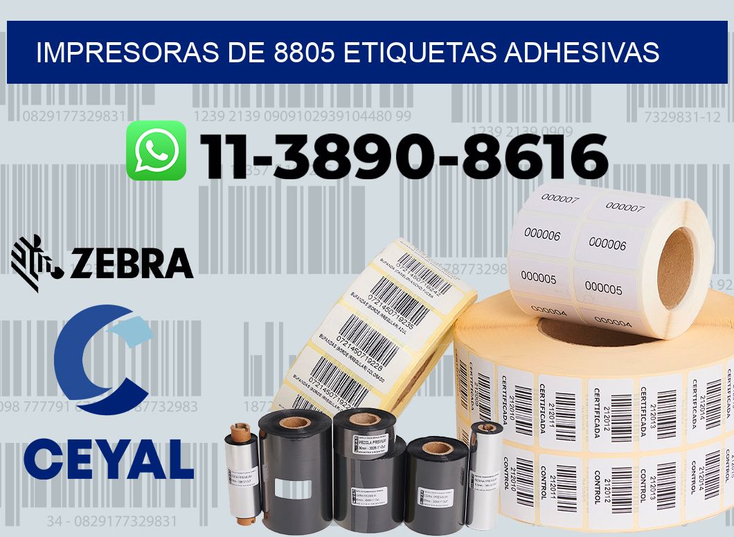 impresoras de 8805 etiquetas adhesivas