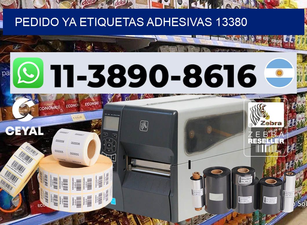 pedido ya etiquetas adhesivas 13380