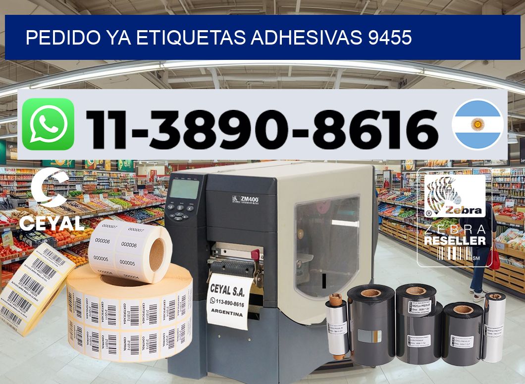 pedido ya etiquetas adhesivas 9455