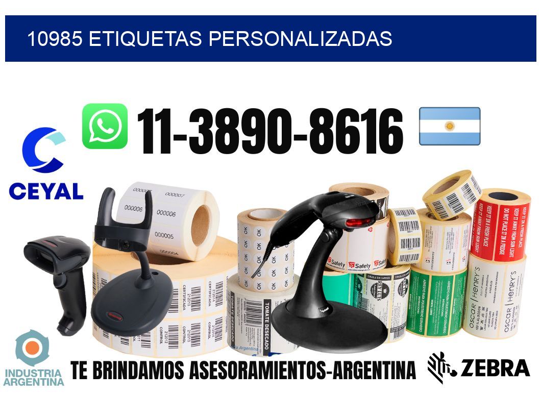 10985 etiquetas personalizadas