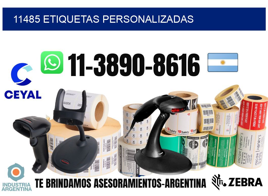 11485 etiquetas personalizadas