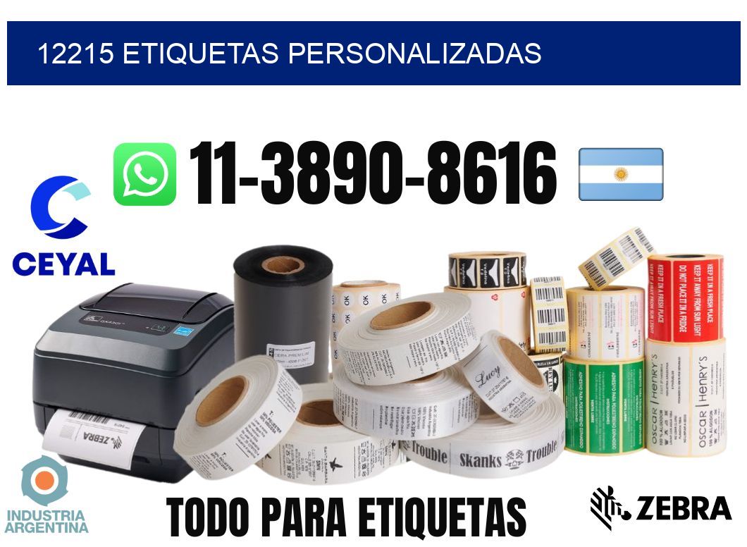 12215 etiquetas personalizadas