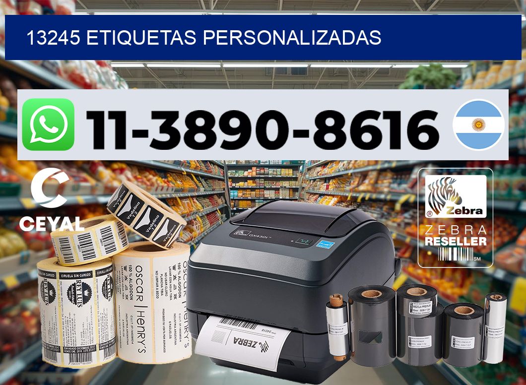 13245 etiquetas personalizadas