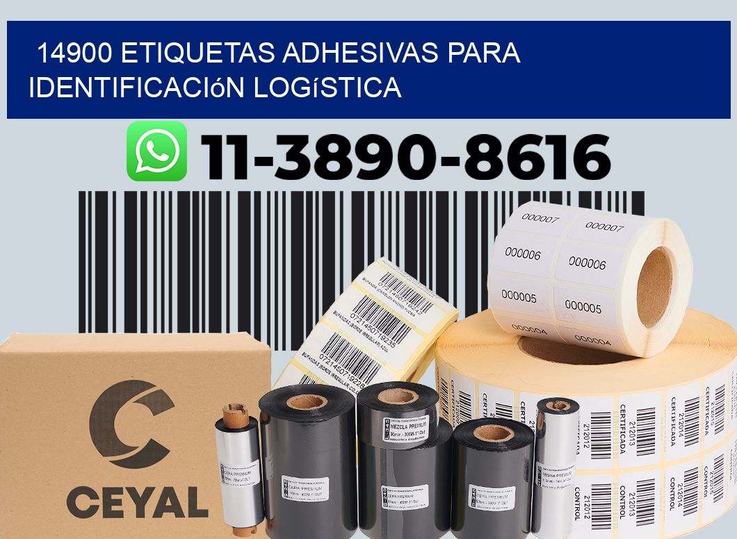 14900 Etiquetas adhesivas para identificación logística
