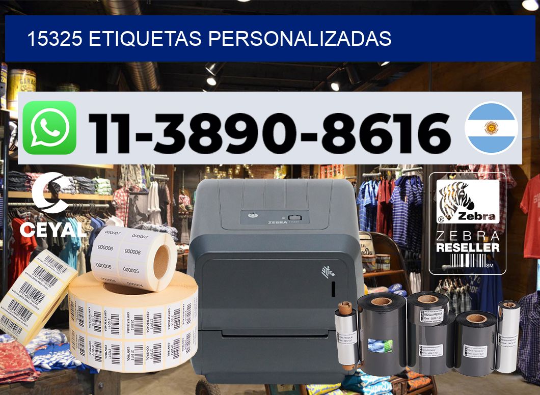 15325 etiquetas personalizadas