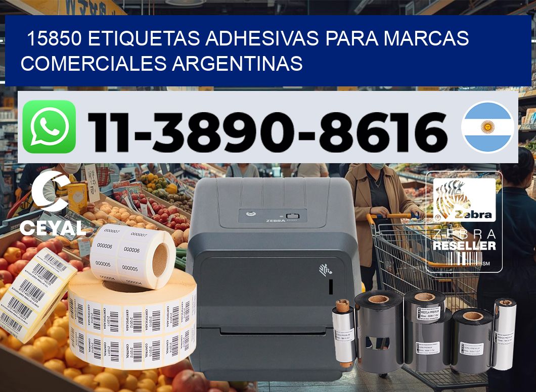 15850 Etiquetas adhesivas para marcas comerciales argentinas
